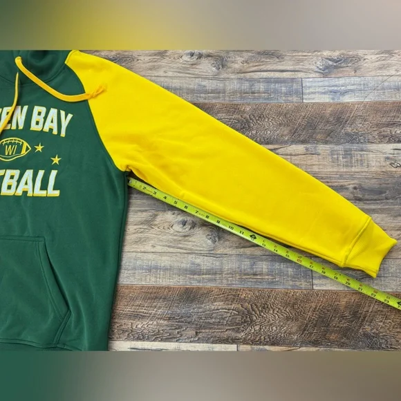 CLORPEAK Men's Green Bay Football Pullover Soft Classic Hoodie, Size Large - Picture 6 of 12